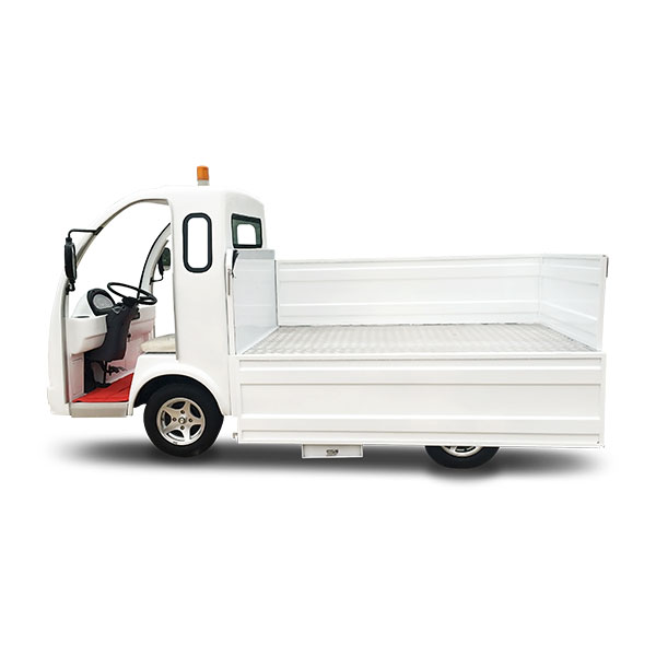 electric utility truck with container box